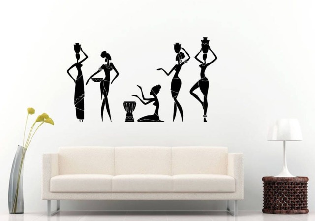 African Woman Tribe Ethnic Culture Women Wall Sticker Decal Vinyl Mural Decor Art L2249 - image 1
