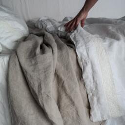 Linen Sheet. Bed Sheets French Linen, Linen Top Sheet, Flat Sheet Handmade Bedding By Mooshop.63 - thumbnail 1