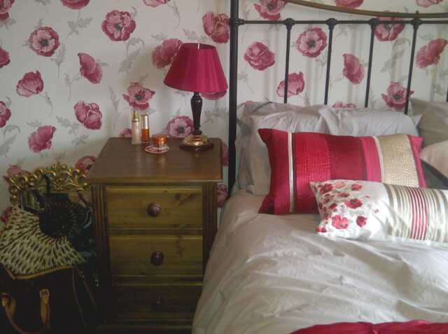 Bedside Cabinet 3 Drawers - Fluted Style Waxed Finish