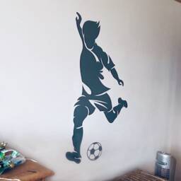 Footballer Football Sticker, Soccer Decal, Wall Football Art, Room Decor, Boys Decor - thumbnail 3