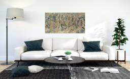 "Park City Resort Licensed Trail Map - Small Maple Wood Print 16"" X 30" - thumbnail 1