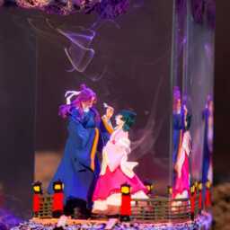 Loid & Yor Forger Resin Lamo, Spy X Family Anime Epoxy Night Light, Dancing Couple Handcrafted Decor - thumbnail 4