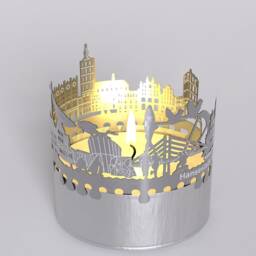 Stralsund Skyline Shadow Play Lantern Candle Attachment For Stunning City Silhouette - Perfect Souvenir Gift Fans - thumbnail 4