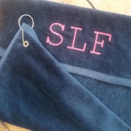 Personalized Golf Towel - Monogrammed Fathers Day Gift Graduation Cotton Velour