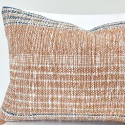 Brown Tribal Hemp Hand Woven Natural Dye Color Pillow Cover - thumbnail 2