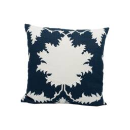 Mary Mcdonald For Schumacher - Garden Of Persia Bleu Marine Graphic Persian Inspired Designer Cushion Cover Handmade Throw Pillow - thumbnail 2