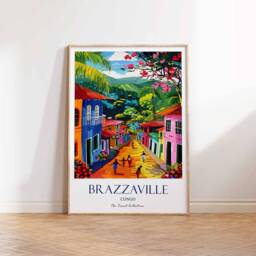 Brazzaville Poster, Congo Africa Travel Culture African Print, Print - thumbnail 2