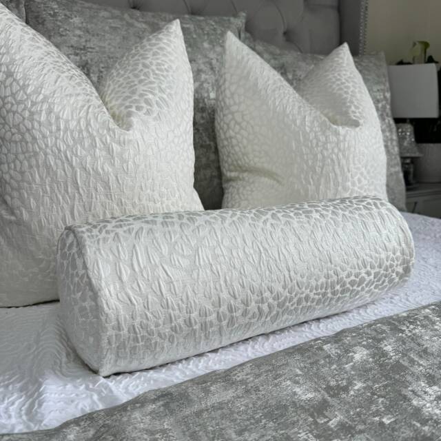 "Ivory Bolster Cushion - 16"" X 6" - image 1