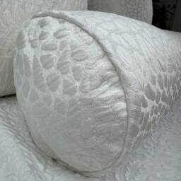 "Ivory Bolster Cushion - 16"" X 6" - thumbnail 4