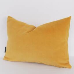 Velvet Mustard Lumbar Pillow Cover Decorative Throw Pillow, All Sizes - thumbnail 2