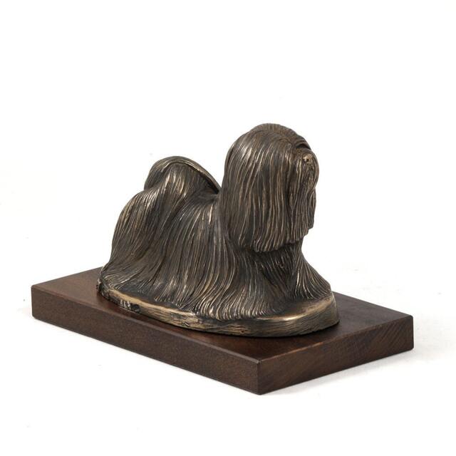 Lhasa Apso, Dog Wooden Base Statue, Limited Edition, Artdog - image 1
