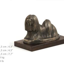 Lhasa Apso, Dog Wooden Base Statue, Limited Edition, Artdog - thumbnail 4