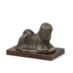 Lhasa Apso, Dog Wooden Base Statue, Limited Edition, Artdog - thumbnail 3