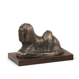 Lhasa Apso, Dog Wooden Base Statue, Limited Edition, Artdog - thumbnail 2