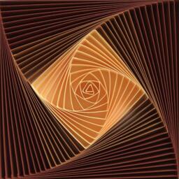 Brown Quilling Art 3D Spiral Paper Wall Hanging - thumbnail 1