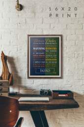 Personalized Denver Broncos/Green Bay Packers House Divided Print Or Canvas. House Divided Broncos. Packers. Housedivided - thumbnail 1