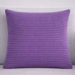 Set Of 4 Purple Corduroy Cushion Covers - Jumbo Cord - 16x16 - thumbnail 4