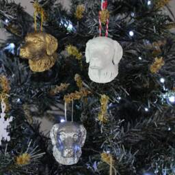 Golden Retriever Dog Head Ornament Handcrafted Tree Decor - thumbnail 4