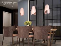 Soft Sculpted Clay Pendant Light, Wabi Sabi Interior Style, Hardwired/Plug-In - Naaya Tide - thumbnail 1