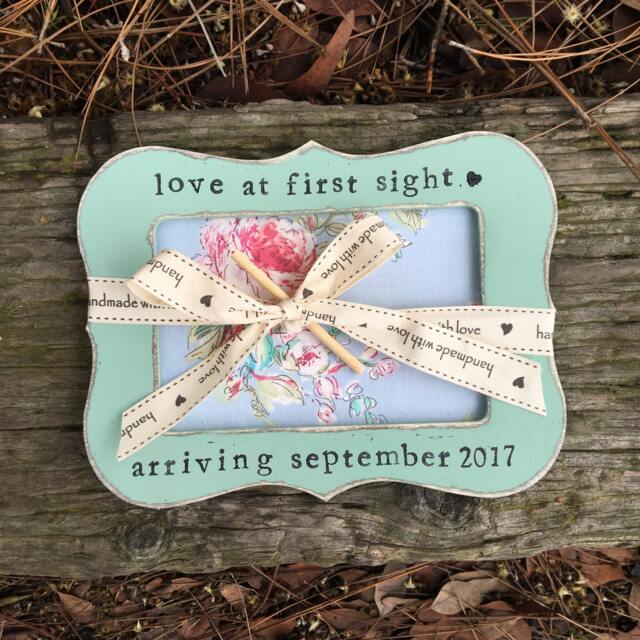 Personalized Ultrasound Frame Distressed Newborn Baby Picture Frame - image 1
