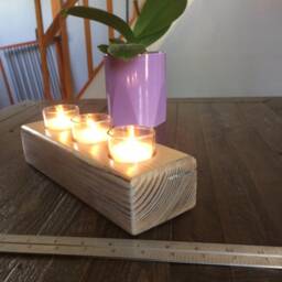 Wood Candleholder - thumbnail 3