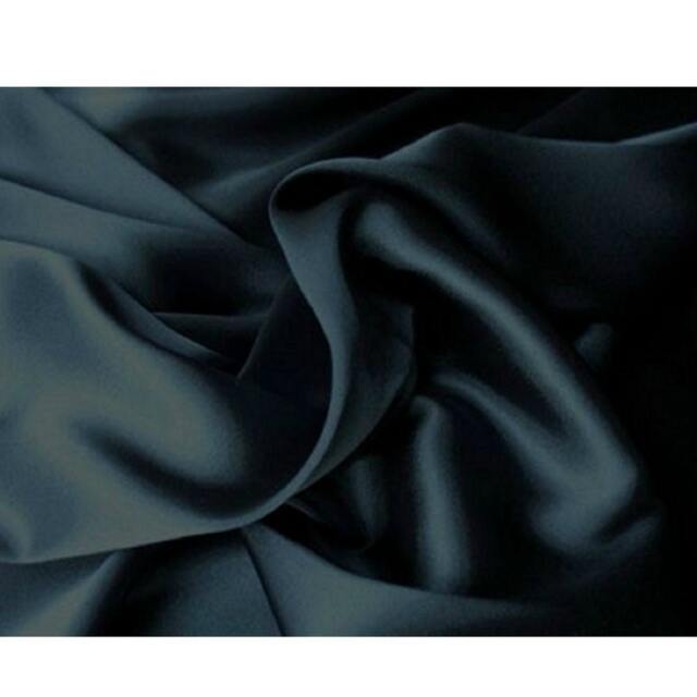 Black Charmeuse Satin Pillowcase, Handmade in Usa, All Sizes - image 1
