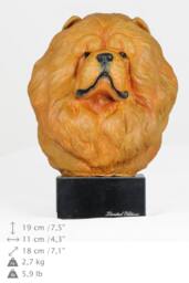 Chow Chow, Dog Marble Statue, Painted, Limited Edition, Make Your Own Artdog