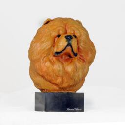Chow Chow, Dog Marble Statue, Painted, Limited Edition, Make Your Own Artdog - thumbnail 3