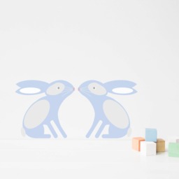 Wall Sticker Bunny - Decal Bunnies Woodland Kids Wall Stickers Home Decor Sticker Nursery - thumbnail 2