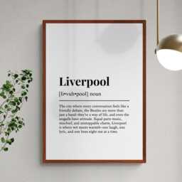 Liverpool Funny Definition Merseyside Gift Wall Art Print - thumbnail 2