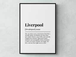 Liverpool Funny Definition Merseyside Gift Wall Art Print - thumbnail 1