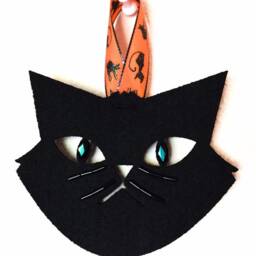 Black Cats Halloween Wall Decoration - thumbnail 3