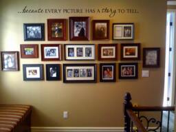 Because Every Picture Has A Story To Tell Vinyl Wall Decal Lettering Decor - thumbnail 1