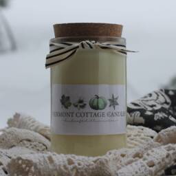 Recycled Glass Soy Candle 16Oz Vermont Cottage Candle With Cork Lid - thumbnail 3