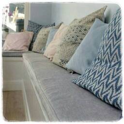 Custom Bench Cushion, Boxed Pad, Dining Made To Measure, Bespoke Sizes, Kitchen Request Quote For Price - thumbnail 2
