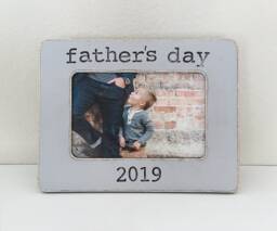 Personalized Father's Day Picture Frame Gift From Son - Vintage Gray - thumbnail 1