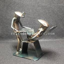 Ob Gyn - Metal Art Obstetrician Figurine Railroad Spike Art Gift - thumbnail 2