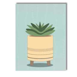 Modern Green Succulent Botanical Minimalist Plant Art Canvas Wall Print Decor Picture Ready To Hang - thumbnail 1