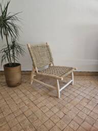 Moroccan Armchair With Palm Leaf Cord