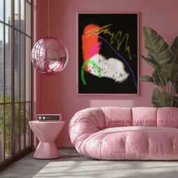 1980's Retro Style Abstract Digital Download - Modern Art Print Unique Wall Decor & Home Artwork - thumbnail 1