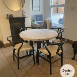 Round Table Tops/ Any Size & Colour/ Top/ Circle Table Top/ Round Dining Top Only/ Reclaimed Wood - thumbnail 2