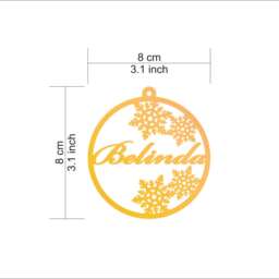 Personalized Christmas Name Ornaments With Laser Cut Snowflakes - Custom Xmas Baubles Handmade Tree Decorations - thumbnail 3