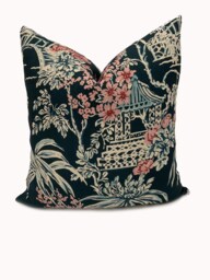 Brunshwig & Fils Tongli Midnight Cushion Cover Pillow Double Sided - thumbnail 1