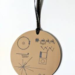 Nasa Voyager Golden Record Christmas Tree Ornament, Metallic Gold, Laser Engraved Decoration. Celebrate The Missions This Christmas - thumbnail 4