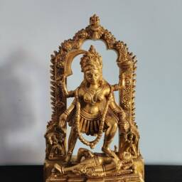 Brass Kali Statue 11 - thumbnail 3