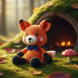 Fips The Little Fox, Crocheted Cuddly Toy, Handmade With Love, A Beautiful Gift For Birthdays, Baby Showers Or Christenings - thumbnail 3