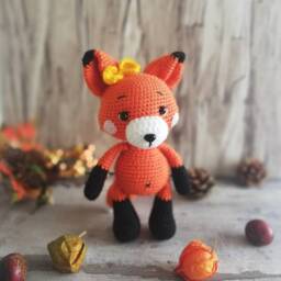 Fips The Little Fox, Crocheted Cuddly Toy, Handmade With Love, A Beautiful Gift For Birthdays, Baby Showers Or Christenings - thumbnail 4