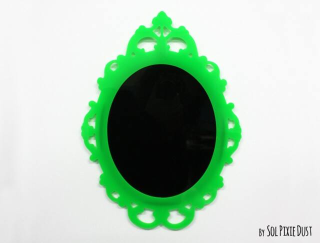 Modern Rococo Green Photo Frame - Oval Baroque Picture - image 1