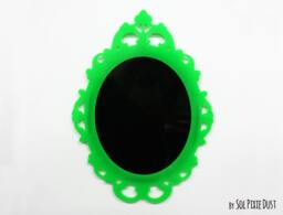 Modern Rococo Green Photo Frame - Oval Baroque Picture - thumbnail 1