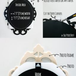 Modern Rococo Green Photo Frame - Oval Baroque Picture - thumbnail 3